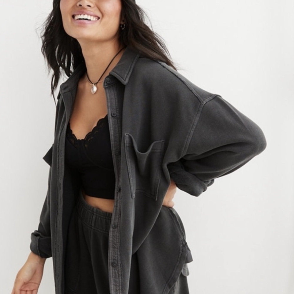 Aerie Lumberjane Fleece Shirt - Picture 1 of 5